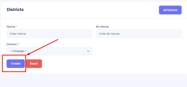 Create District Form