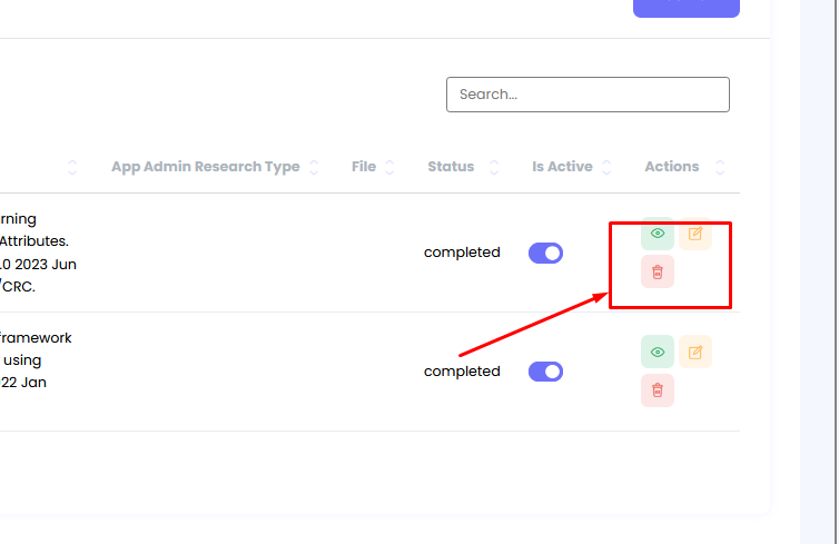 Delete Research Profile