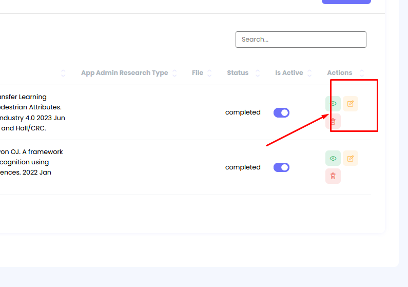 Edit Research Profile