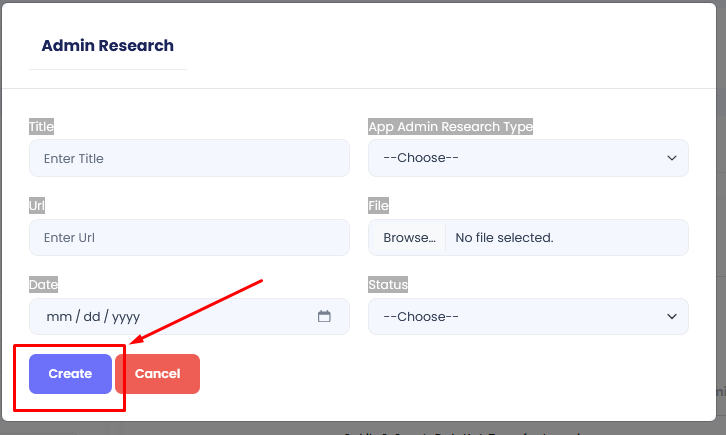 Research Profile Form